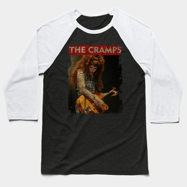 TEXTURE ART- The Cramps 1982 - RETRO STYLE 5 Baseball T-Shirt by ZiziVintage